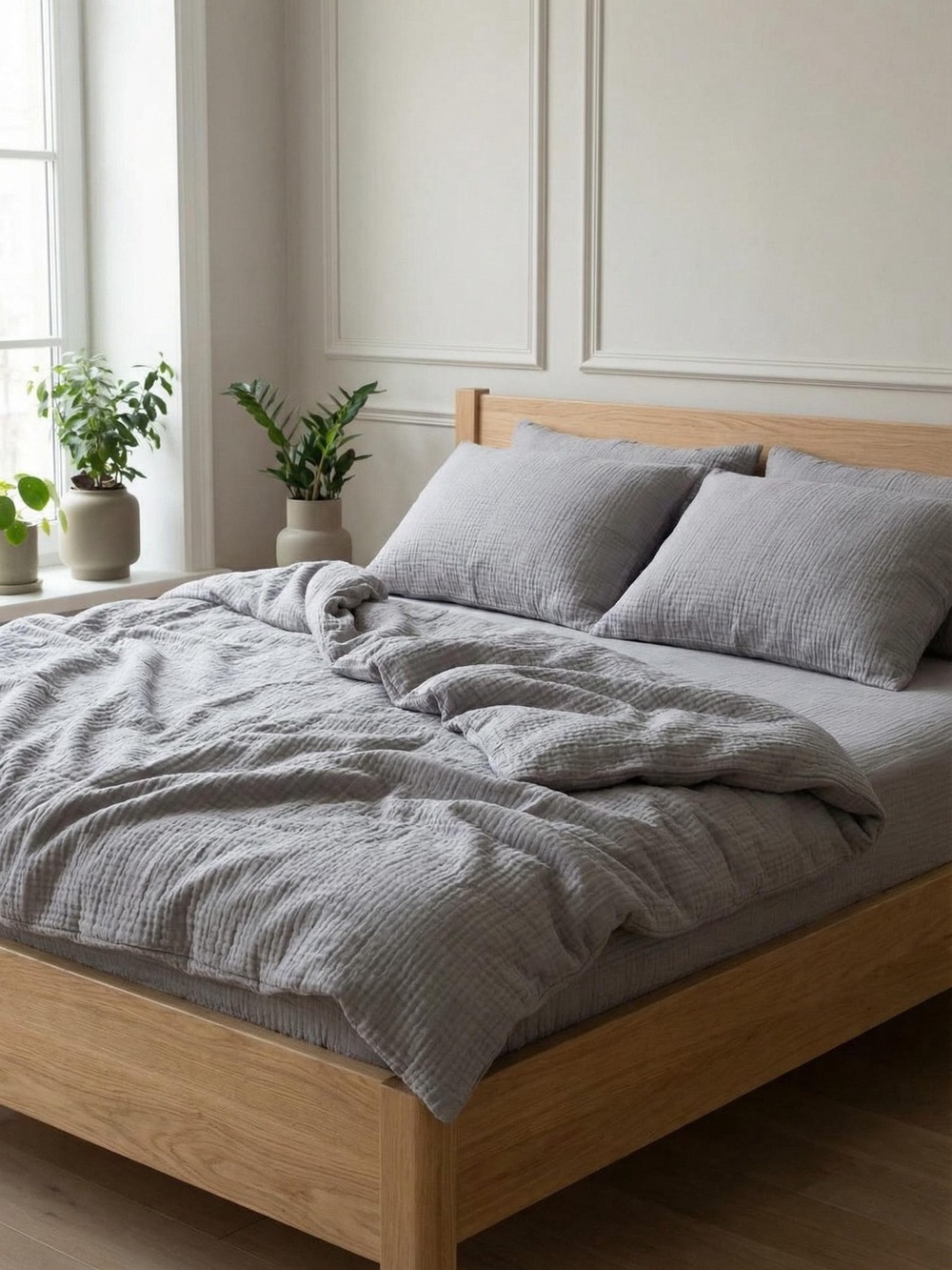 Gauze Cotton Duvet Cover + Pillowcase Set - Picture 2 of 7